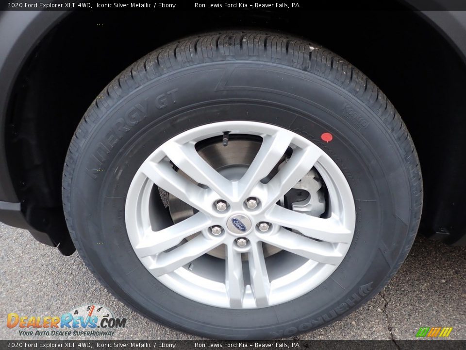 2020 Ford Explorer XLT 4WD Iconic Silver Metallic / Ebony Photo #11