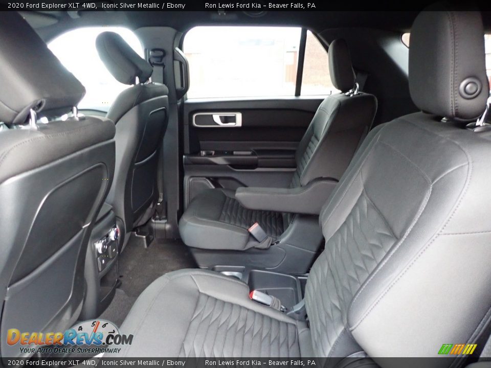 2020 Ford Explorer XLT 4WD Iconic Silver Metallic / Ebony Photo #14
