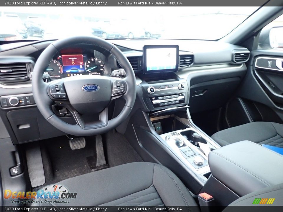 2020 Ford Explorer XLT 4WD Iconic Silver Metallic / Ebony Photo #16