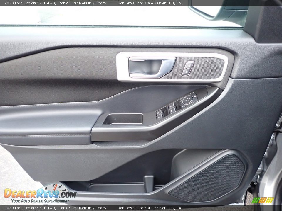 2020 Ford Explorer XLT 4WD Iconic Silver Metallic / Ebony Photo #17