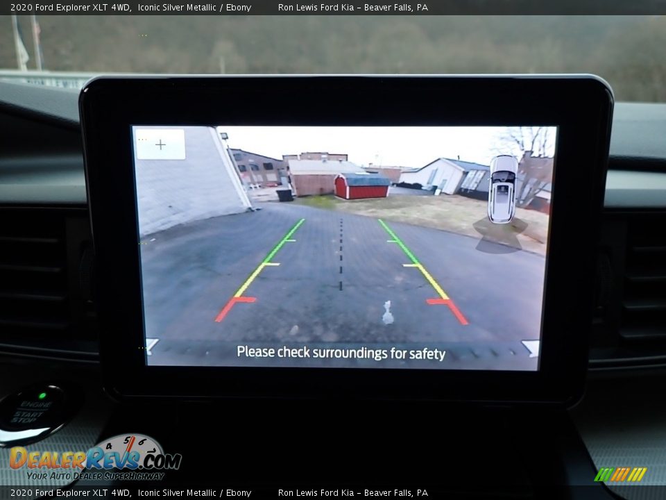 2020 Ford Explorer XLT 4WD Iconic Silver Metallic / Ebony Photo #19