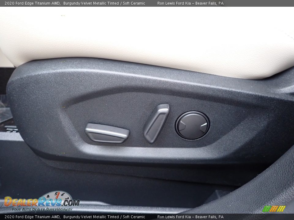 2020 Ford Edge Titanium AWD Burgundy Velvet Metallic Tinted / Soft Ceramic Photo #12