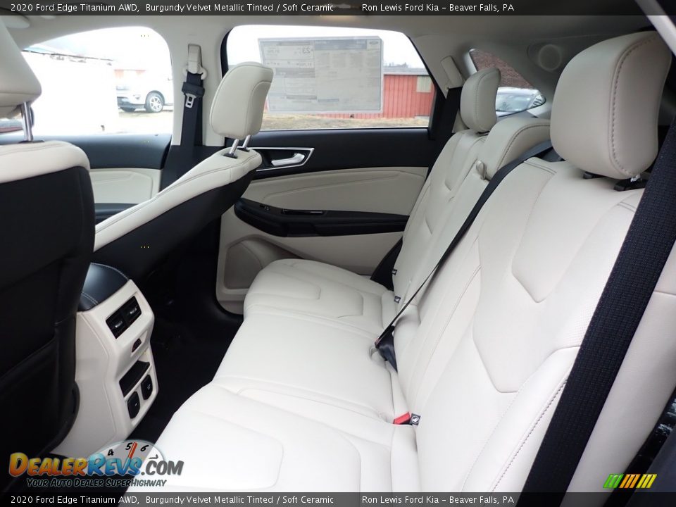 2020 Ford Edge Titanium AWD Burgundy Velvet Metallic Tinted / Soft Ceramic Photo #15