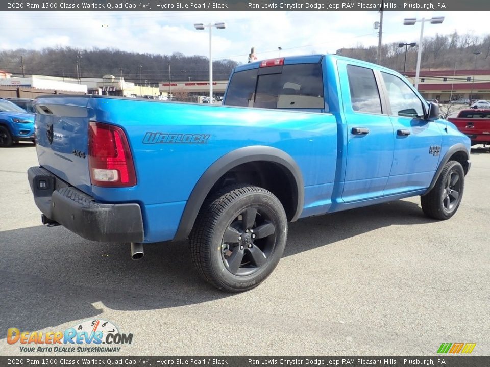 2020 Ram 1500 Classic Warlock Quad Cab 4x4 Hydro Blue Pearl / Black Photo #5