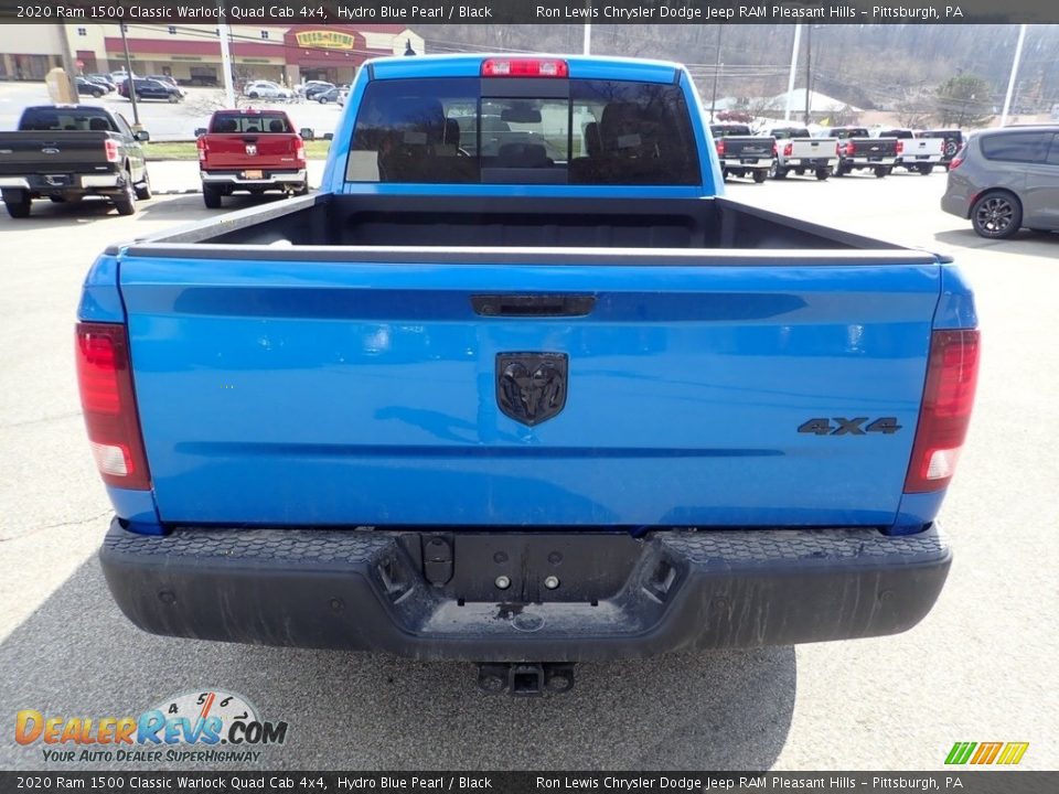 2020 Ram 1500 Classic Warlock Quad Cab 4x4 Hydro Blue Pearl / Black Photo #9