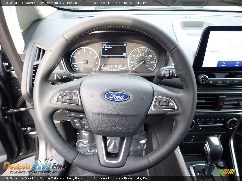 2020 Ford EcoSport SE Smoke Metallic / Ebony Black Photo #18