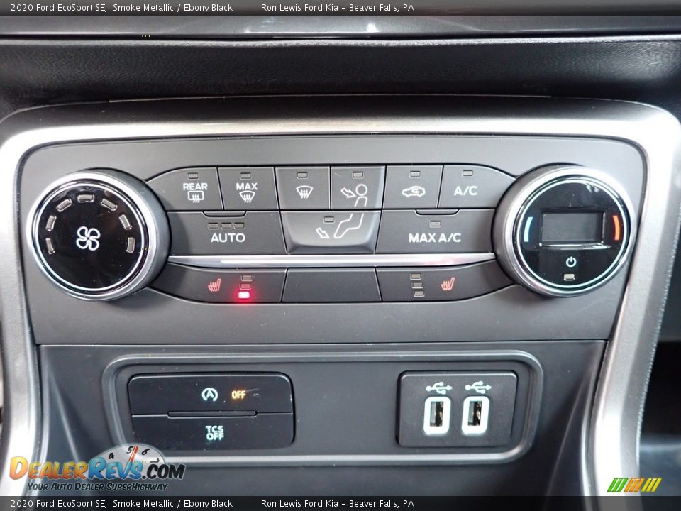 2020 Ford EcoSport SE Smoke Metallic / Ebony Black Photo #19