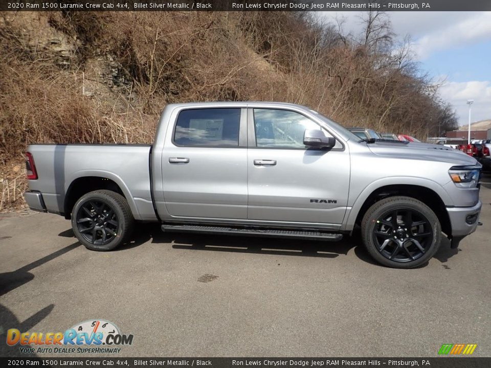 2020 Ram 1500 Laramie Crew Cab 4x4 Billet Silver Metallic / Black Photo #4