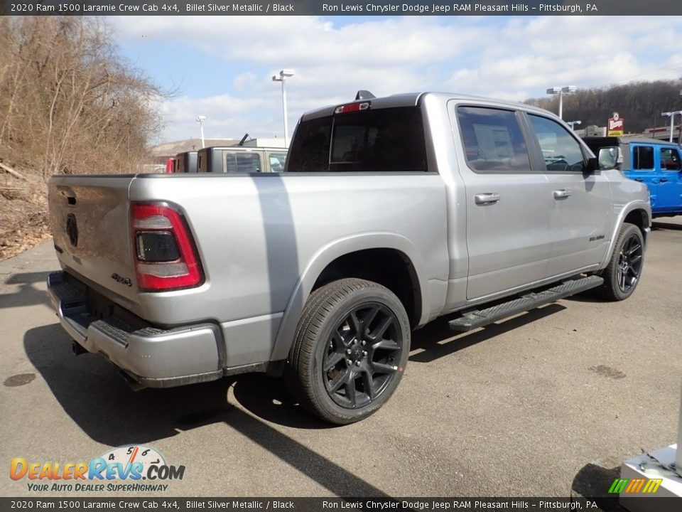 2020 Ram 1500 Laramie Crew Cab 4x4 Billet Silver Metallic / Black Photo #5