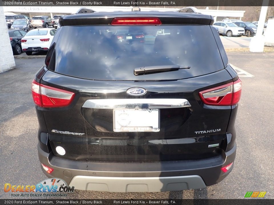 2020 Ford EcoSport Titanium Shadow Black / Ebony Black Photo #4