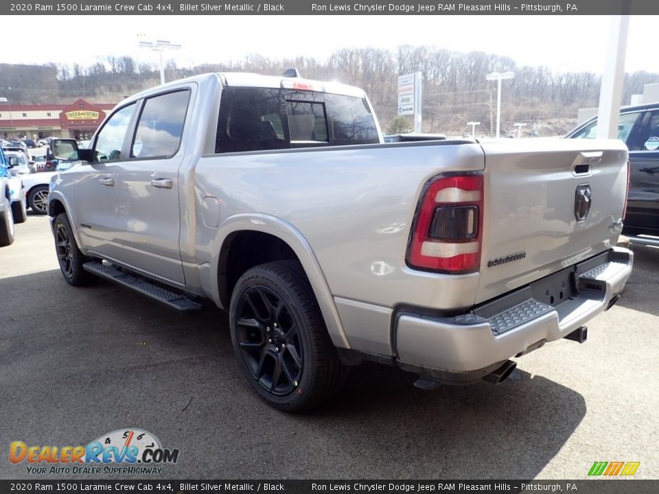 2020 Ram 1500 Laramie Crew Cab 4x4 Billet Silver Metallic / Black Photo #7