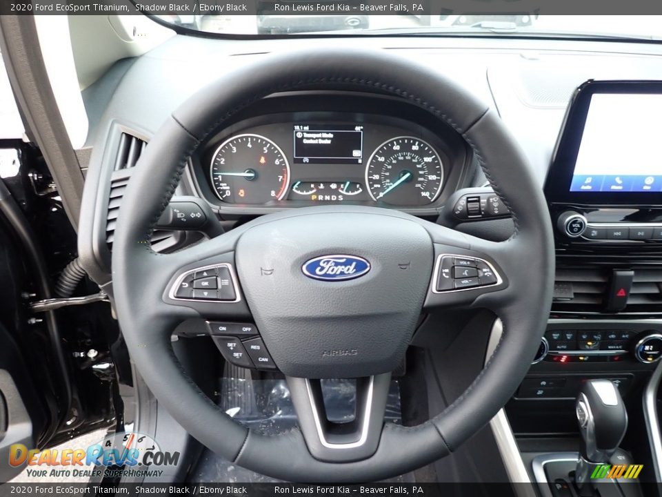 2020 Ford EcoSport Titanium Shadow Black / Ebony Black Photo #17