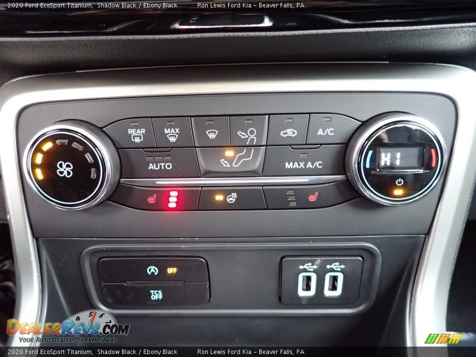 2020 Ford EcoSport Titanium Shadow Black / Ebony Black Photo #18