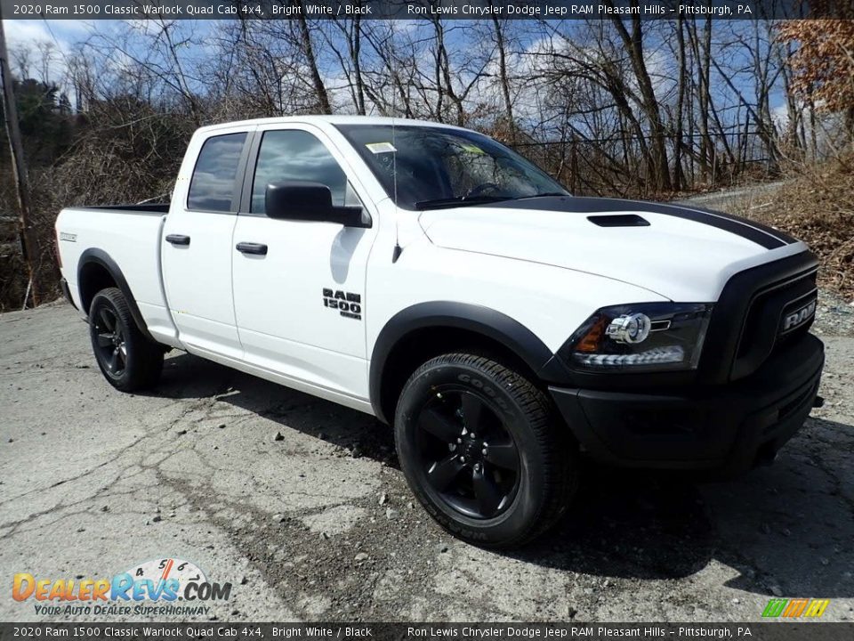 2020 Ram 1500 Classic Warlock Quad Cab 4x4 Bright White / Black Photo #3