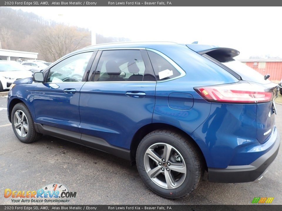 2020 Ford Edge SEL AWD Atlas Blue Metallic / Ebony Photo #5