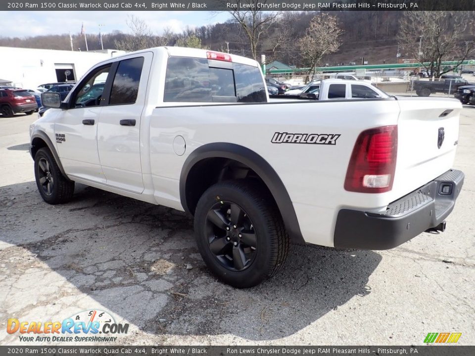 2020 Ram 1500 Classic Warlock Quad Cab 4x4 Bright White / Black Photo #7