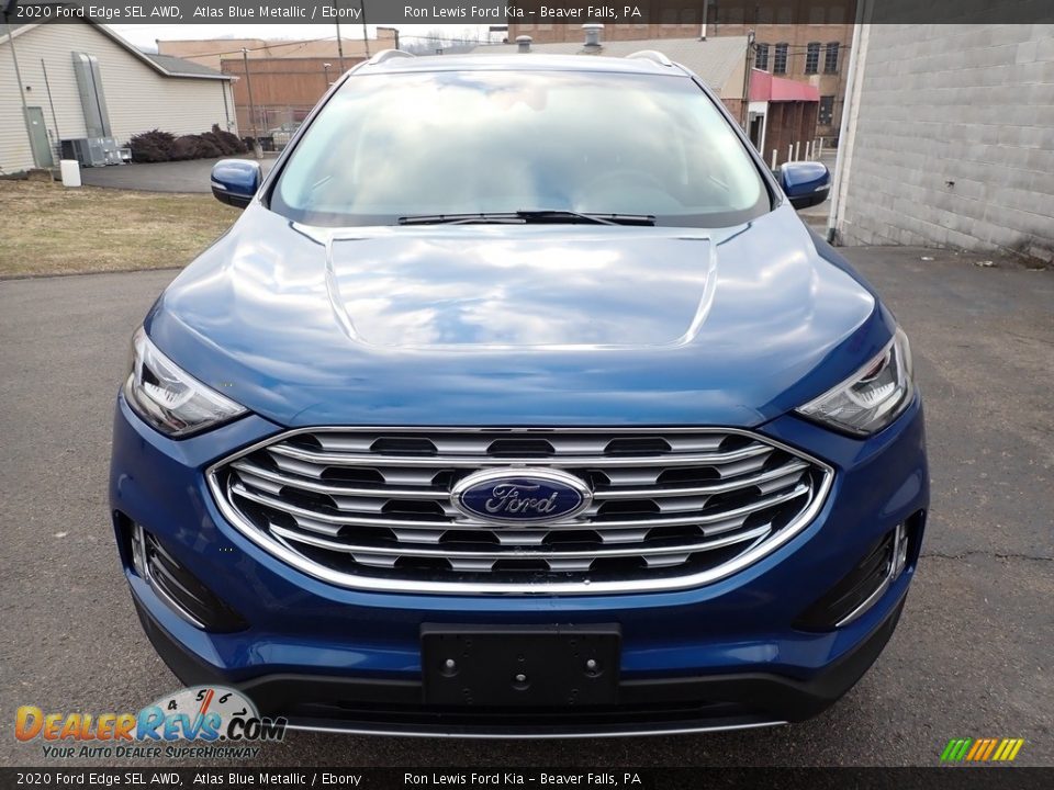 2020 Ford Edge SEL AWD Atlas Blue Metallic / Ebony Photo #8