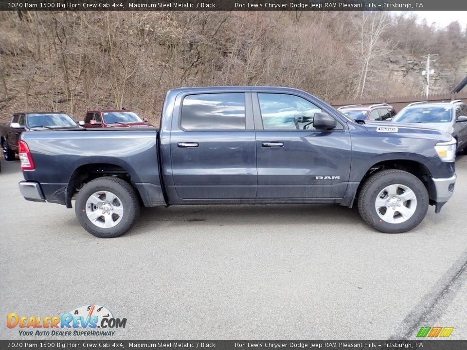 2020 Ram 1500 Big Horn Crew Cab 4x4 Maximum Steel Metallic / Black Photo #4