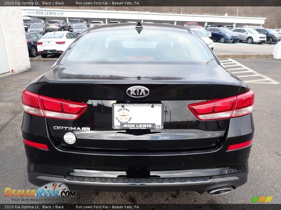 2020 Kia Optima LX Black / Black Photo #3