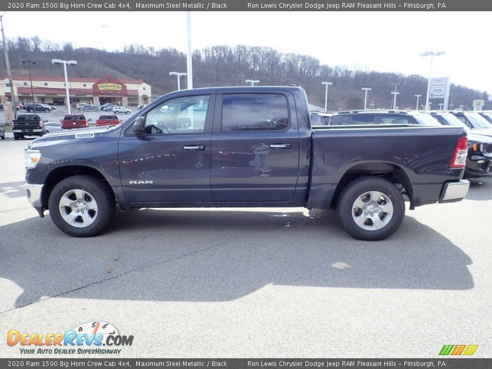 2020 Ram 1500 Big Horn Crew Cab 4x4 Maximum Steel Metallic / Black Photo #7