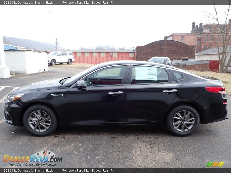 2020 Kia Optima LX Black / Black Photo #6