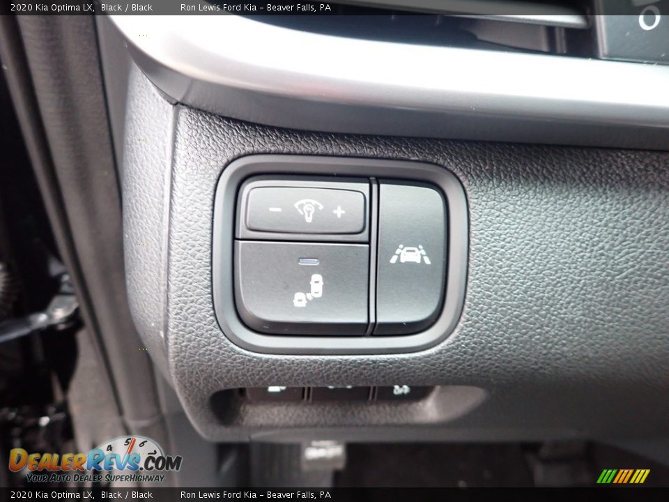2020 Kia Optima LX Black / Black Photo #12