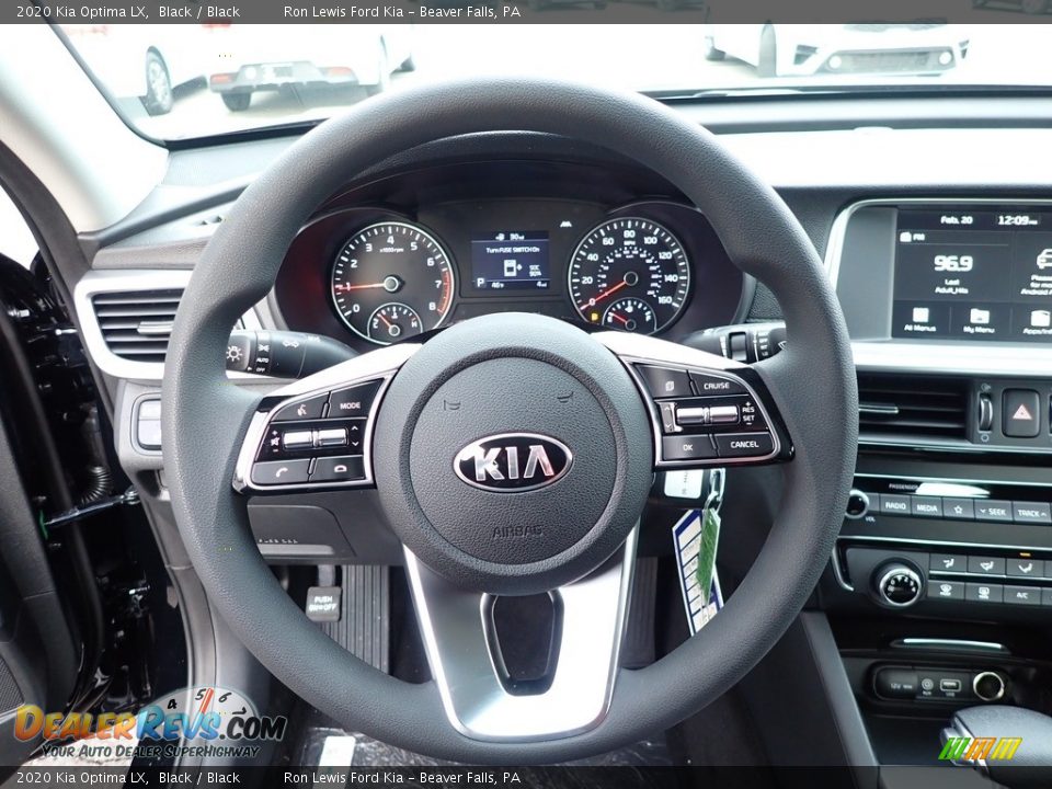 2020 Kia Optima LX Black / Black Photo #17