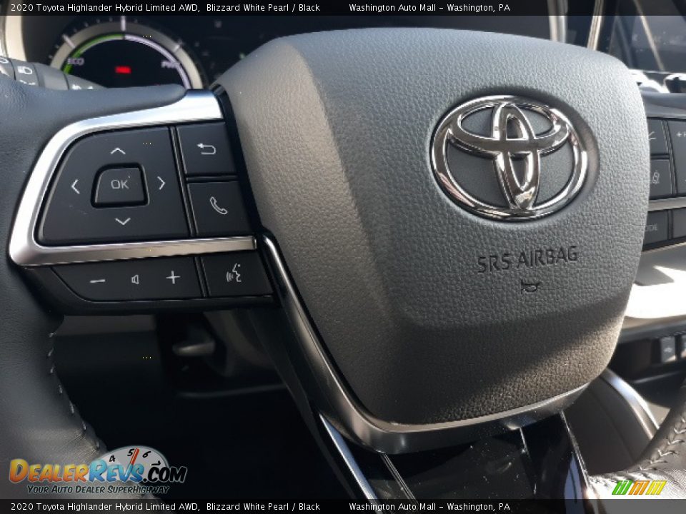 2020 Toyota Highlander Hybrid Limited AWD Blizzard White Pearl / Black Photo #5