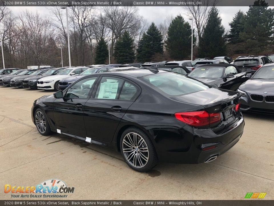 2020 BMW 5 Series 530i xDrive Sedan Black Sapphire Metallic / Black Photo #2