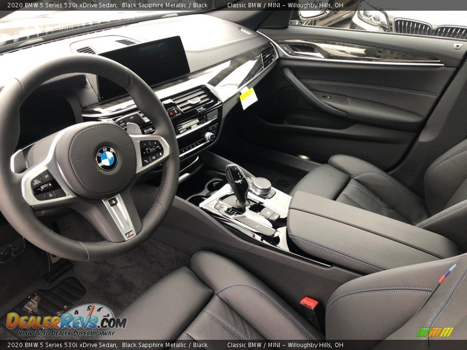 2020 BMW 5 Series 530i xDrive Sedan Black Sapphire Metallic / Black Photo #3