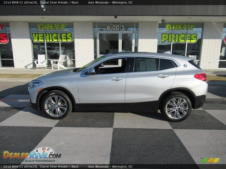 2019 BMW X2 sDrive28i Glacier Silver Metallic / Black Photo #1