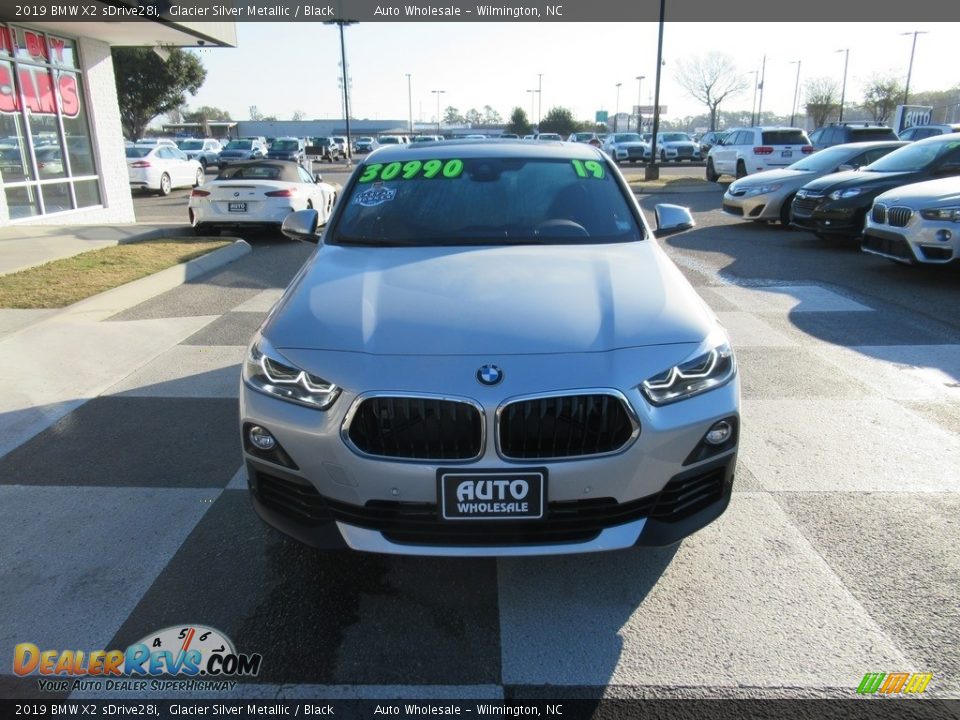 2019 BMW X2 sDrive28i Glacier Silver Metallic / Black Photo #2