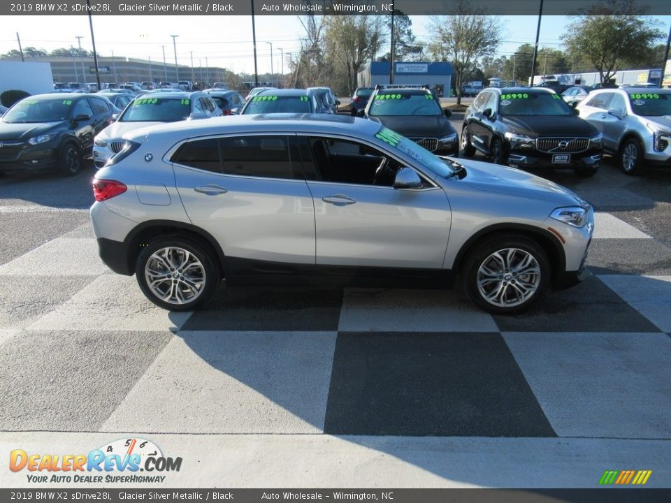 2019 BMW X2 sDrive28i Glacier Silver Metallic / Black Photo #3