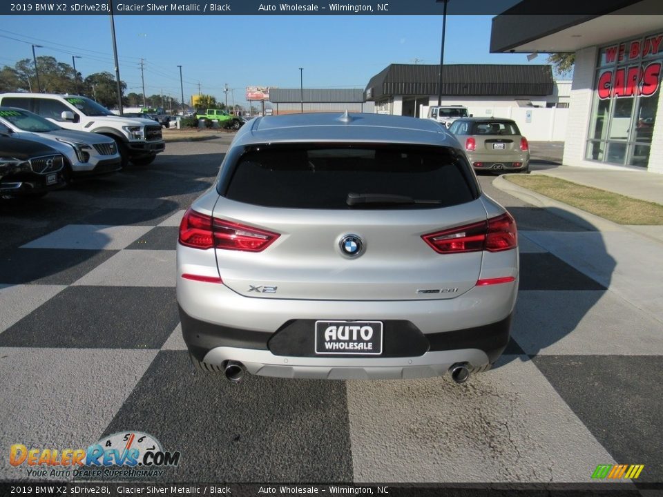 2019 BMW X2 sDrive28i Glacier Silver Metallic / Black Photo #4