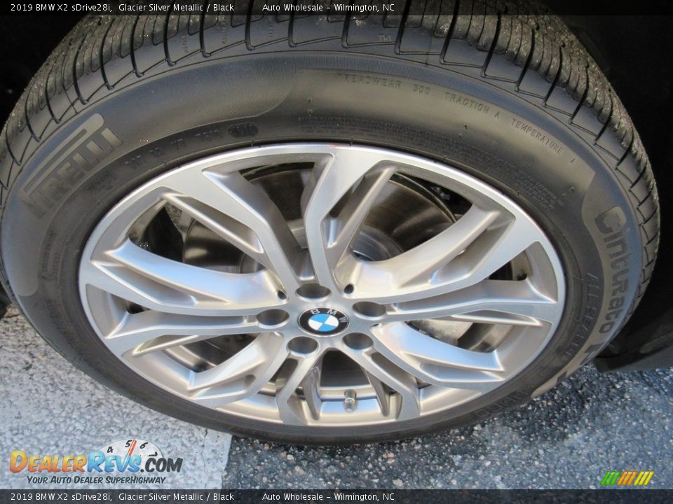 2019 BMW X2 sDrive28i Glacier Silver Metallic / Black Photo #7