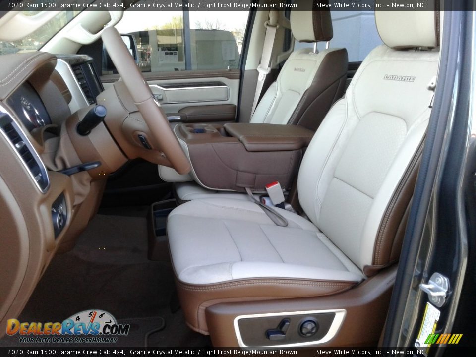 Light Frost Beige/Mountain Brown Interior - 2020 Ram 1500 Laramie Crew Cab 4x4 Photo #11