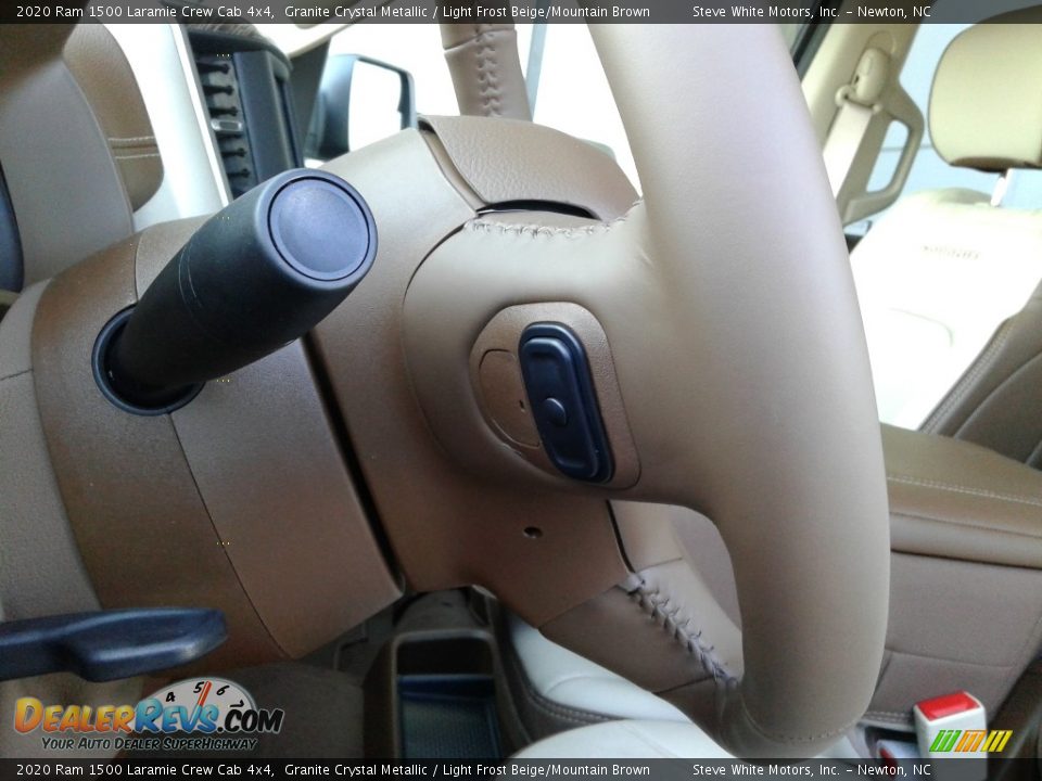 2020 Ram 1500 Laramie Crew Cab 4x4 Granite Crystal Metallic / Light Frost Beige/Mountain Brown Photo #13