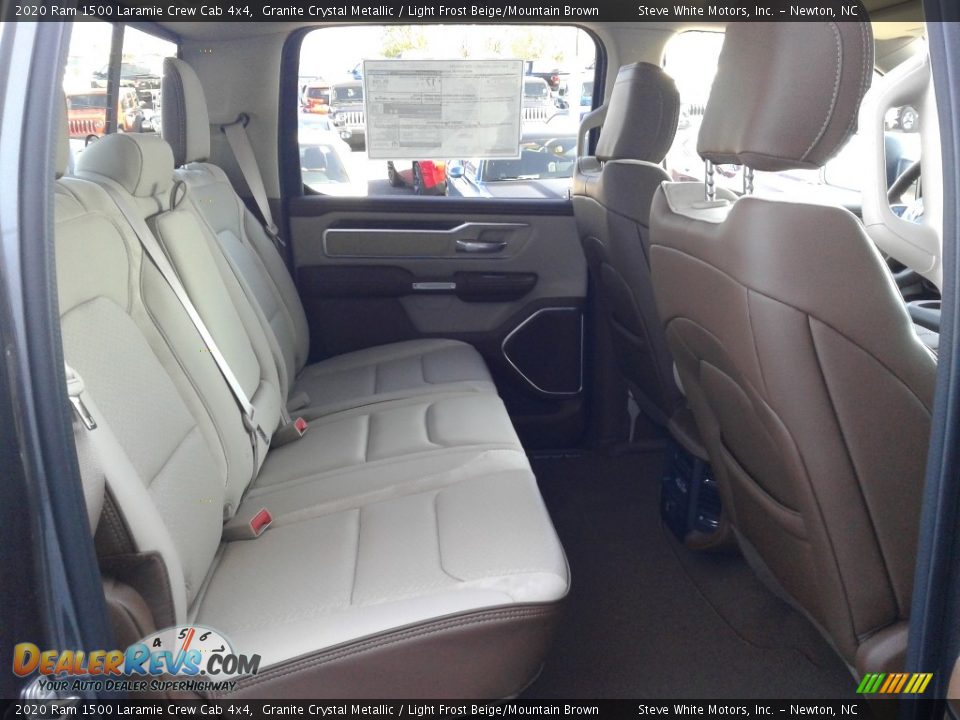 2020 Ram 1500 Laramie Crew Cab 4x4 Granite Crystal Metallic / Light Frost Beige/Mountain Brown Photo #17