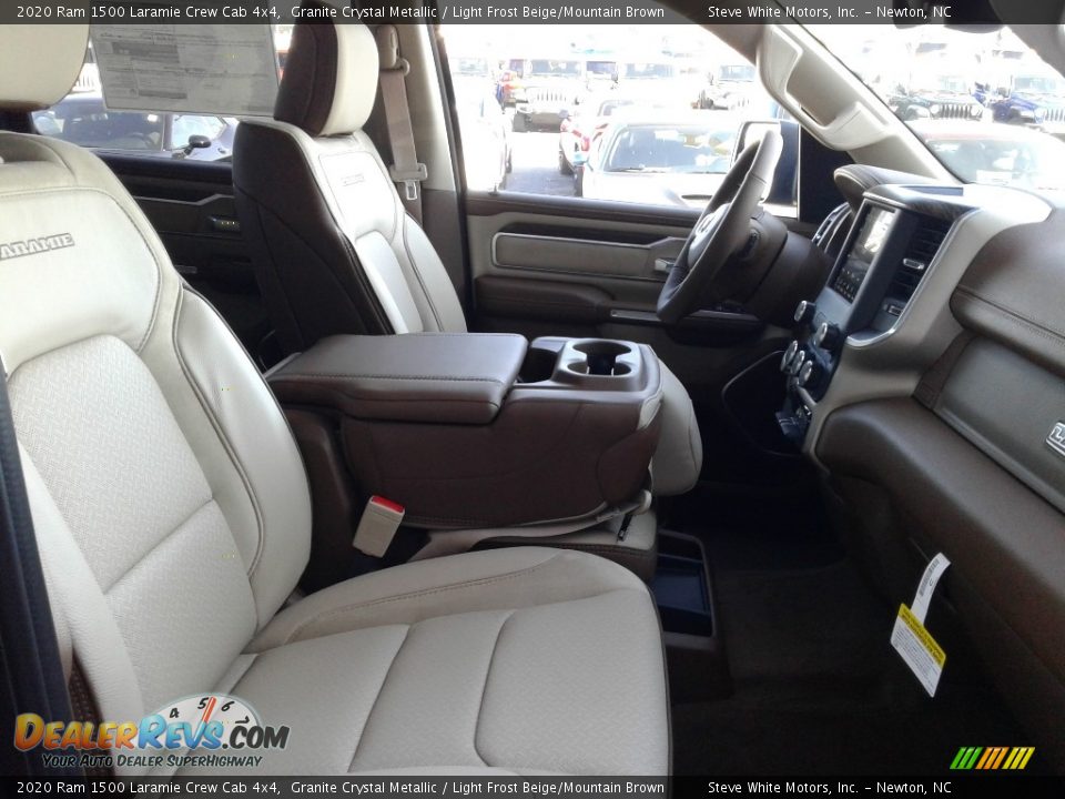 2020 Ram 1500 Laramie Crew Cab 4x4 Granite Crystal Metallic / Light Frost Beige/Mountain Brown Photo #18