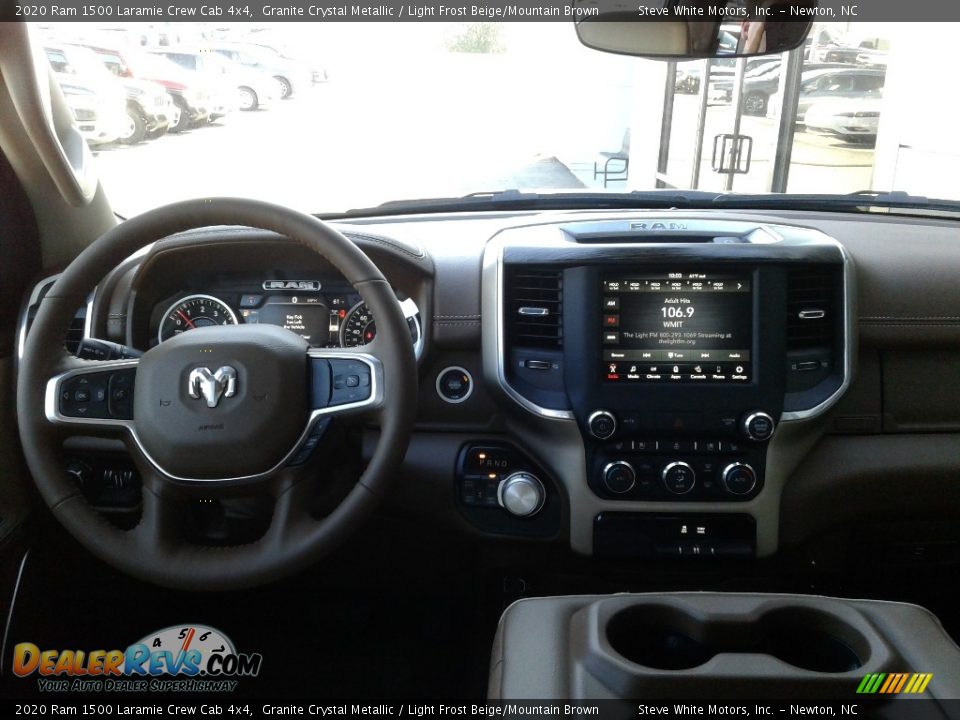 2020 Ram 1500 Laramie Crew Cab 4x4 Granite Crystal Metallic / Light Frost Beige/Mountain Brown Photo #19