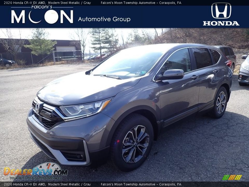 2020 Honda CR-V EX AWD Modern Steel Metallic / Gray Photo #1