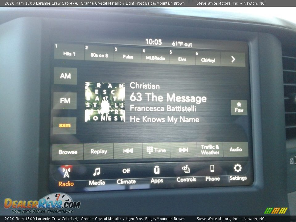 2020 Ram 1500 Laramie Crew Cab 4x4 Granite Crystal Metallic / Light Frost Beige/Mountain Brown Photo #24