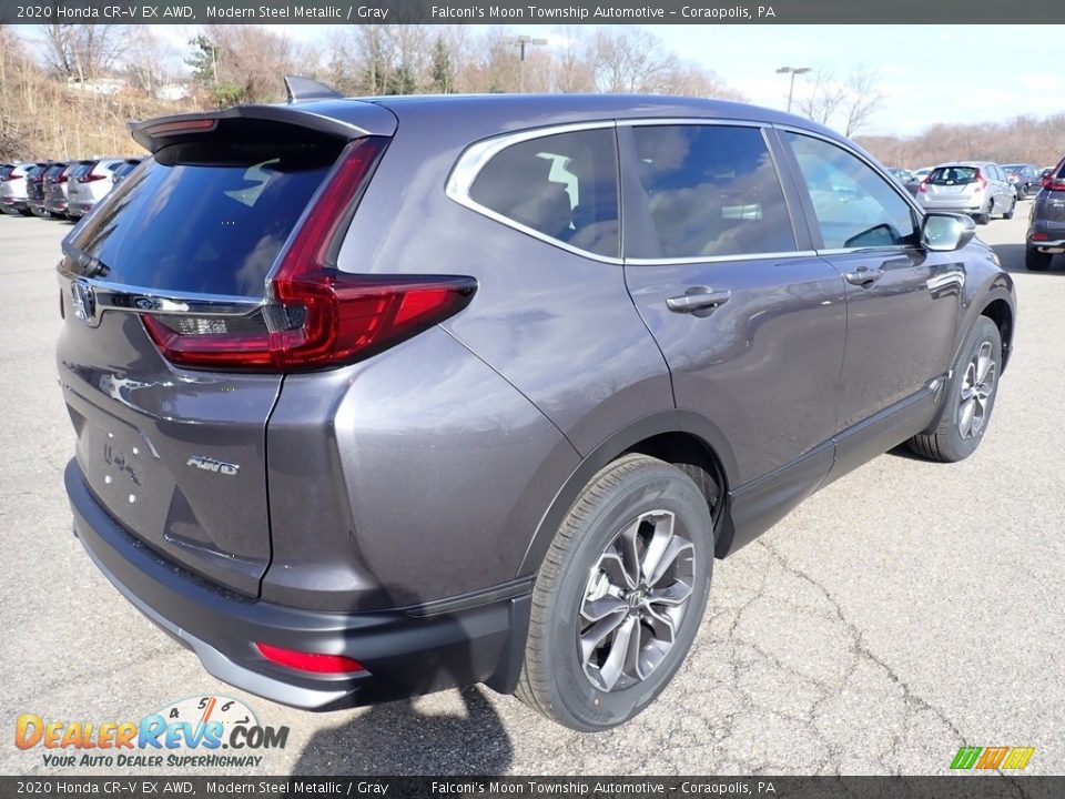 2020 Honda CR-V EX AWD Modern Steel Metallic / Gray Photo #4