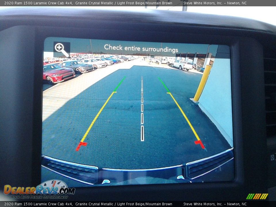 2020 Ram 1500 Laramie Crew Cab 4x4 Granite Crystal Metallic / Light Frost Beige/Mountain Brown Photo #26
