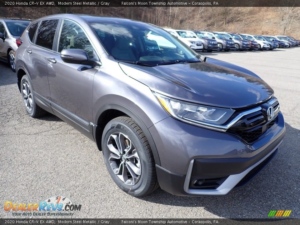 2020 Honda CR-V EX AWD Modern Steel Metallic / Gray Photo #5