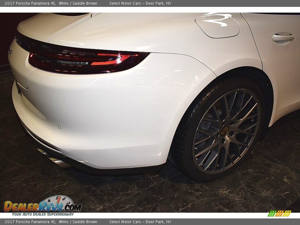 2017 Porsche Panamera 4S White / Saddle Brown Photo #7