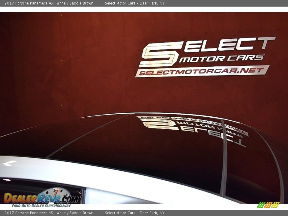 2017 Porsche Panamera 4S White / Saddle Brown Photo #13