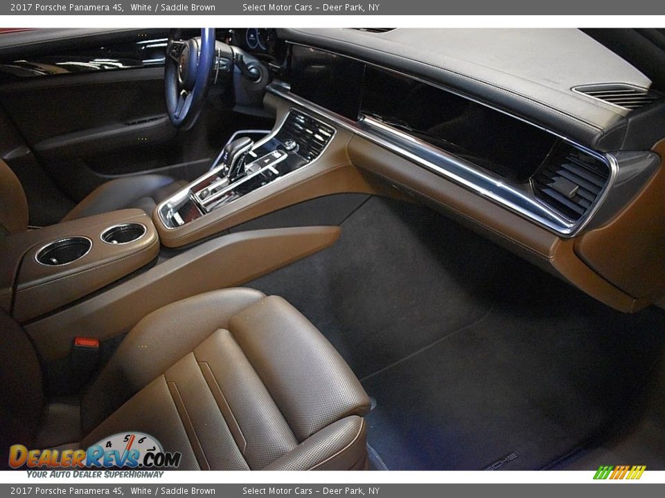2017 Porsche Panamera 4S White / Saddle Brown Photo #17