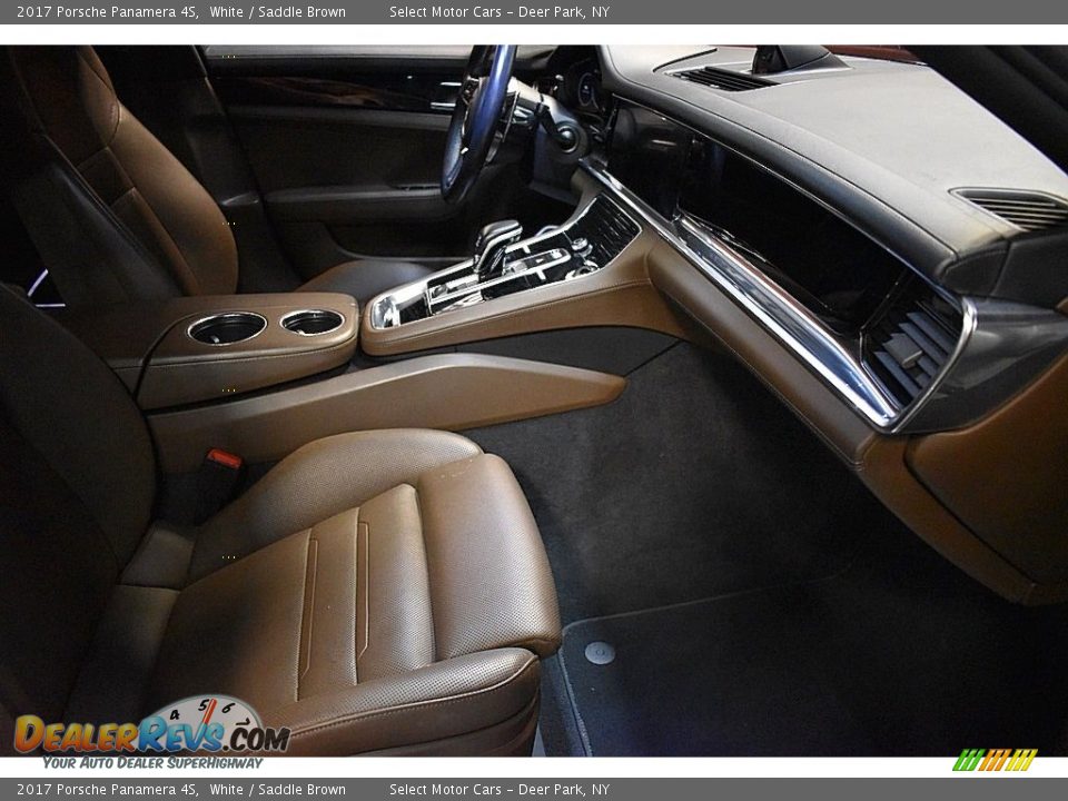 2017 Porsche Panamera 4S White / Saddle Brown Photo #18