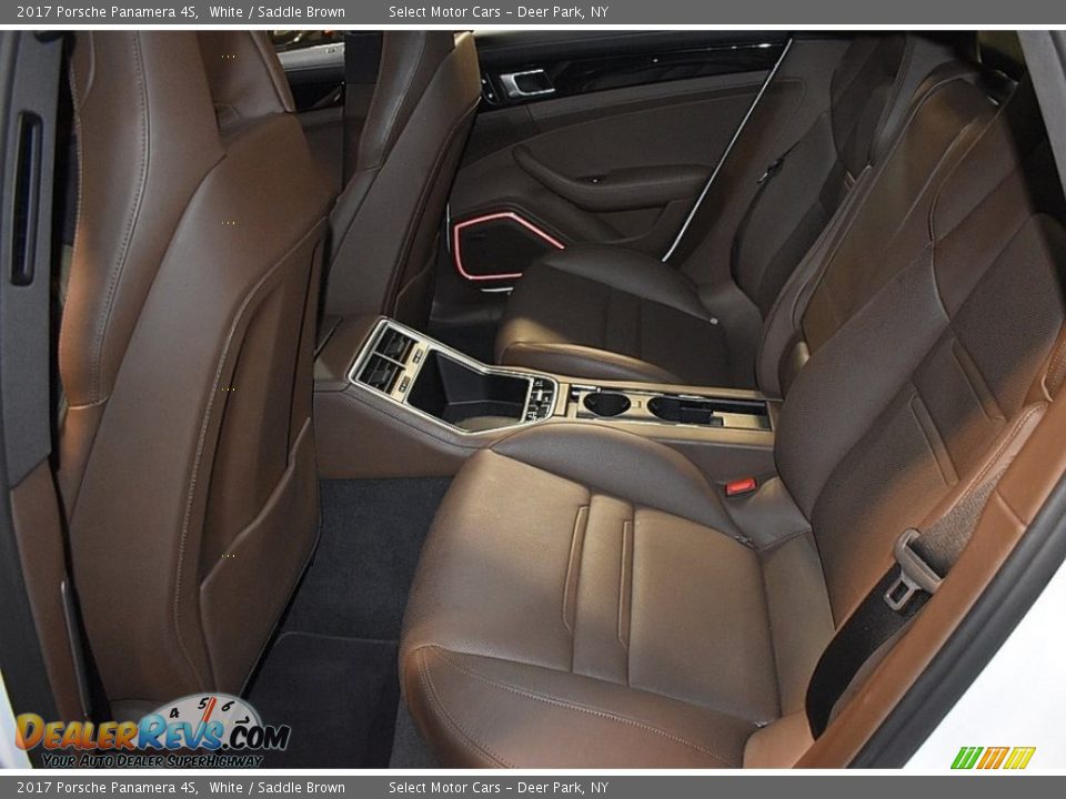 2017 Porsche Panamera 4S White / Saddle Brown Photo #19